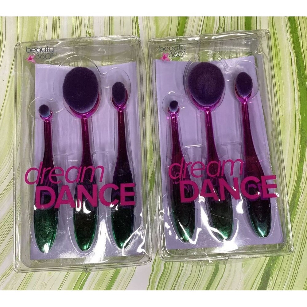 Beauty 360 dream dance 3 piece brush set lot of 2.